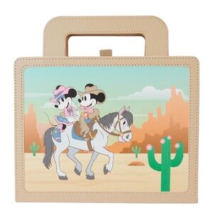 Loungefly Disney Western Mickey and Minnie Lunch Box Journal